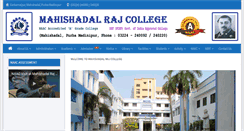 Desktop Screenshot of mahishadalrajcollege.com
