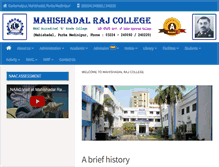 Tablet Screenshot of mahishadalrajcollege.com